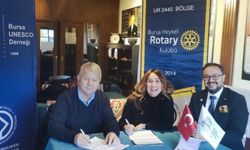 Heykel Rotary ve Bursa Unesco Derneği güçlerini birleştirdi