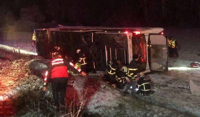 Kastamonu'da otobüs kazası: 6 ölü, 33 yaralı!