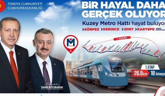 Kocaeli'ne Kuzey Metro hattı müjdesi