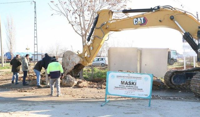 Manisa Turgutlu'da İstasyonaltı'na altyapı çalışması